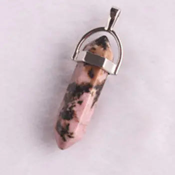 Style Loft Collection Natural Stone Crystal Agate Pendant