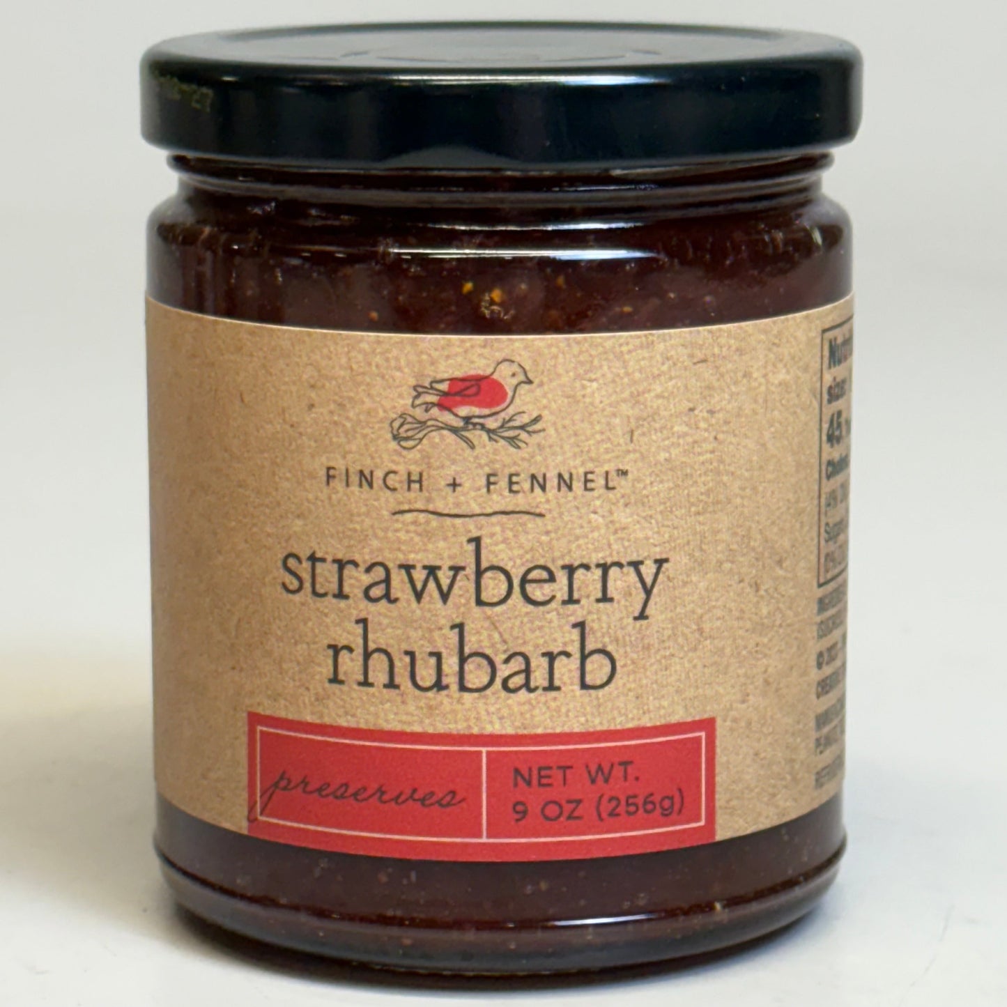 ZA@ FINCH + FENNEL (6 Pack) Strawberry Rhubarb Dip/Spread 9 oz BB 08/27 C