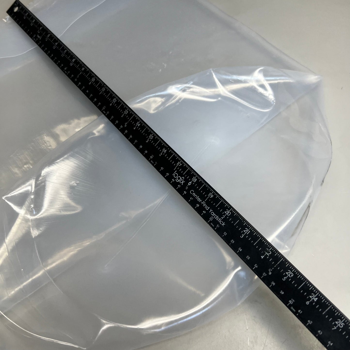 HERFELD GMBH & CO (2 PACK) Heavy Duty Bucket Liner W/ Sz 21” W x 22” H Clear Plastic Bag