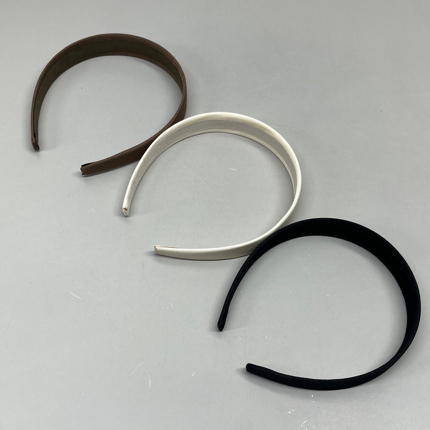 GOODY (3 PACK!) Comfort Wrapped All-Day Wear Headband Brown/Creme/Black 3000755
