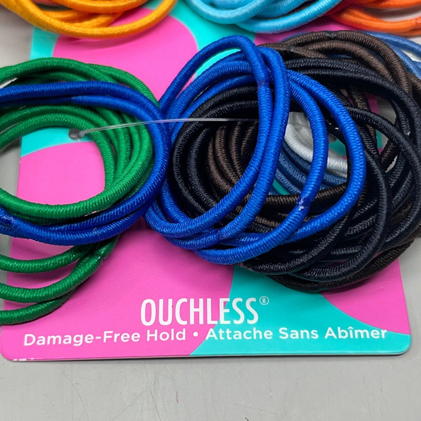 GOODY (3 PACK!) Ouchless Girl's Regular Braided Elastics Colorful 3000140