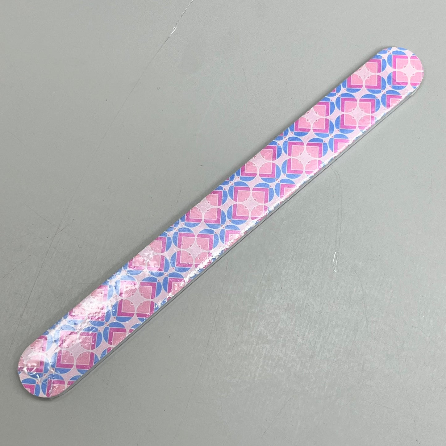 WALGREENS (10 PACK!) Pattern Nail File 7" Pink Abstract WIC 254462