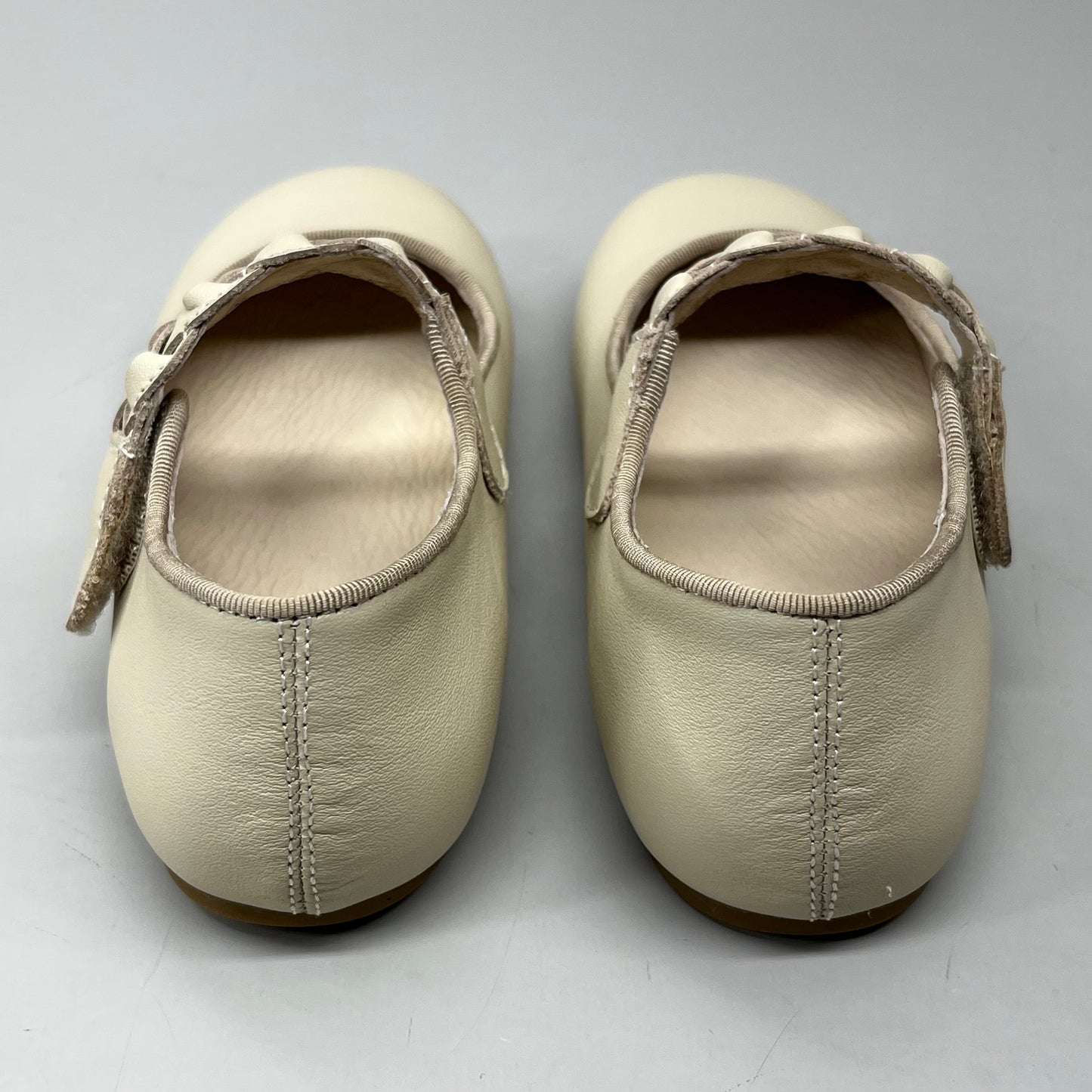 OLD SOLES Lady Plat Braided Strap Leather Shoe Kid’s Sz 29 US 12 Cream #817