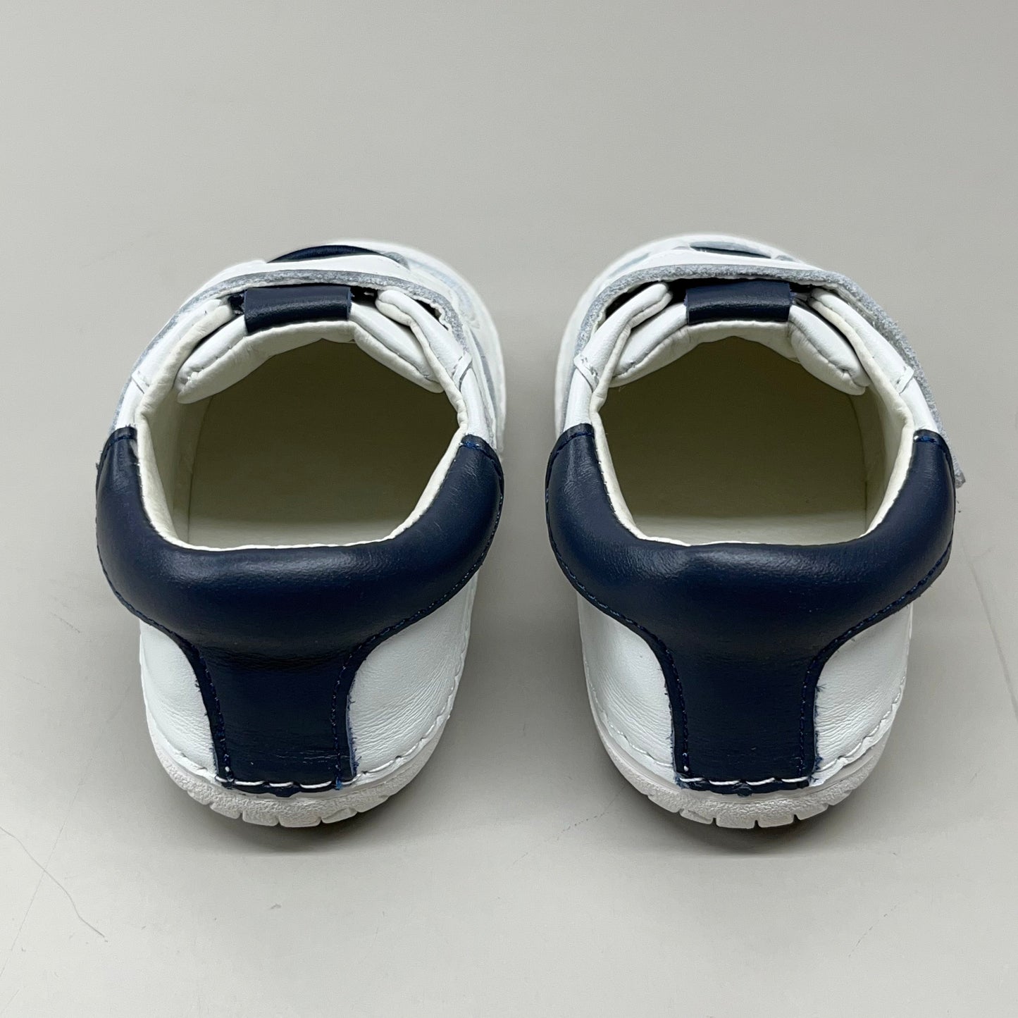 OLD SOLES Baby Rebel Pave Leather Shoe Sz 21 US 5 Snow/Navy #4090