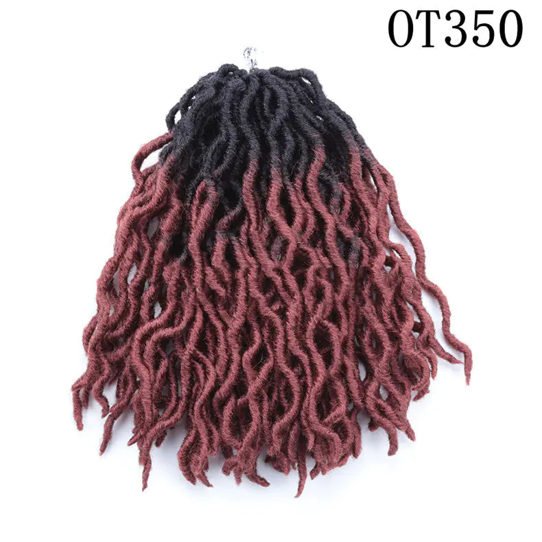 Style Loft Collection Colored 12-Inch Wavy Dreadlock Hair Extensions