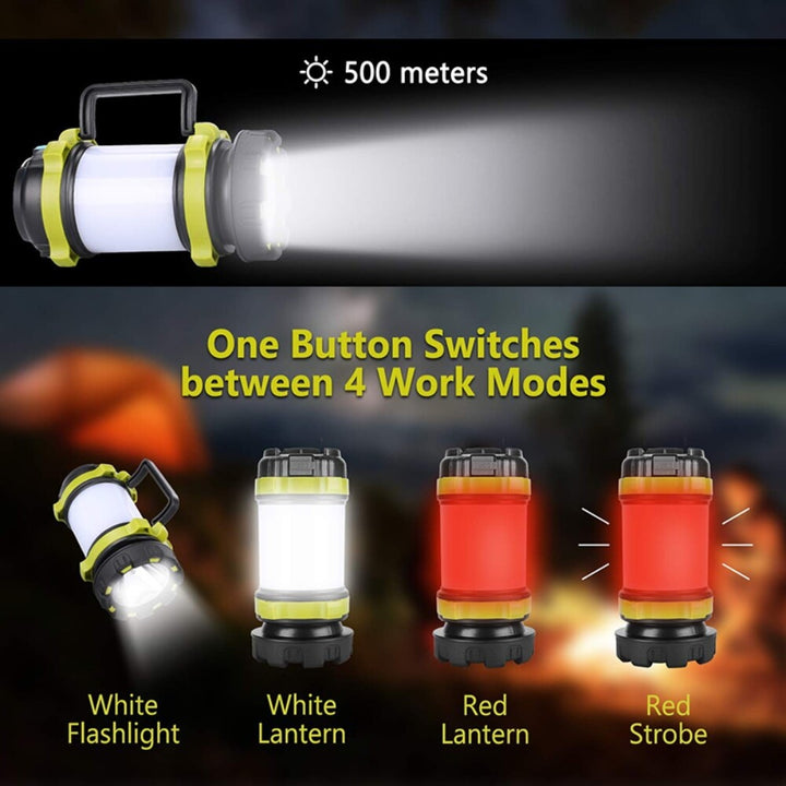 BossLamp Camp Lantern: Dual Light, Dual Power