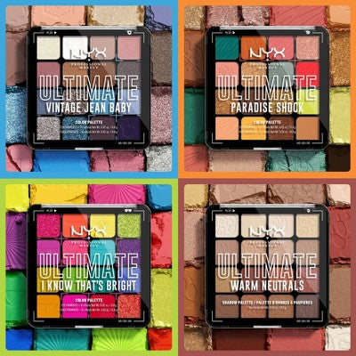 NYX Professional Makeup Ultimate Eyeshadow Palette  0.32 oz - Imperfect Container