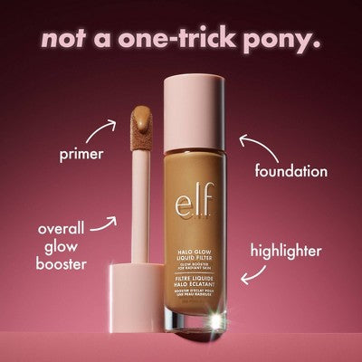 e.l.f. Halo Glow Liquid Filter Highlighter 1 Fair 1.06 fl oz - New