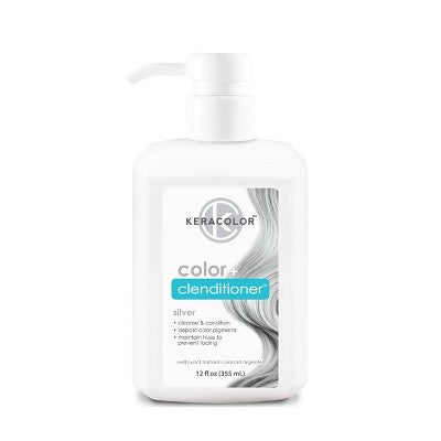 Keracolor Color + Clenditioner Temporary Hair Color Silver 12 fl oz - Imperfect Container