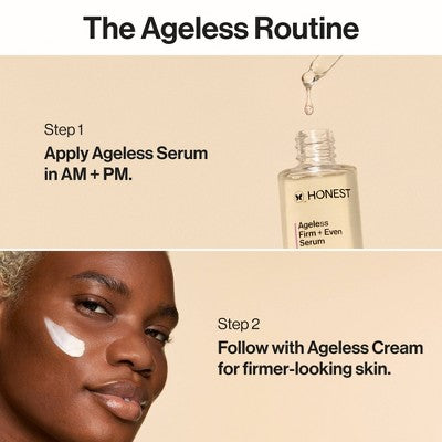 Honest Beauty Ageless Firm and Smooth Cream with Vegan Collagen and Hyaluronic Acid 1.7 fl oz - Imperfect Box