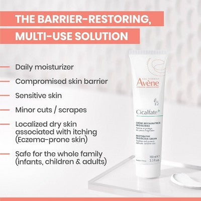 Avene Cicalfate+ Restorative Protective Skin Barrier Face Cream 3.3fl oz - Missing Box