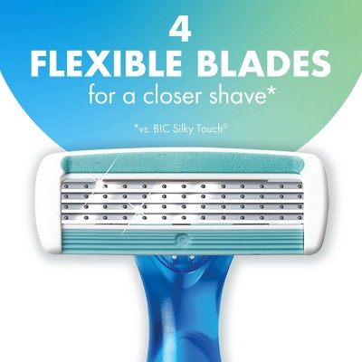 BiC Soleil Comfort Women's 4 Blade Disposable Razor 10ct - New