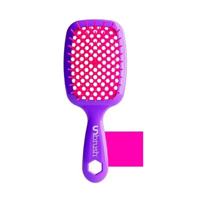 UNbrush Detangler Hair Brush Neon Purple - New