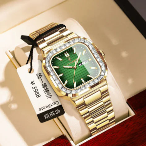 Style Loft Collection St-Imier Zircon Diamond Face Quartz Watch