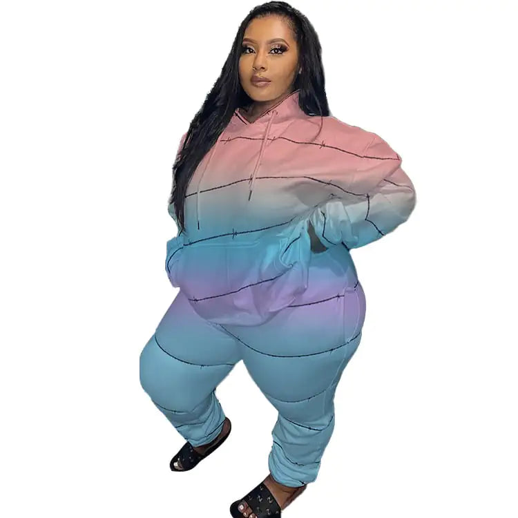 Style Loft Collection Misdemeanor Oralisse Pullover Tracksuit Two-Piece Set