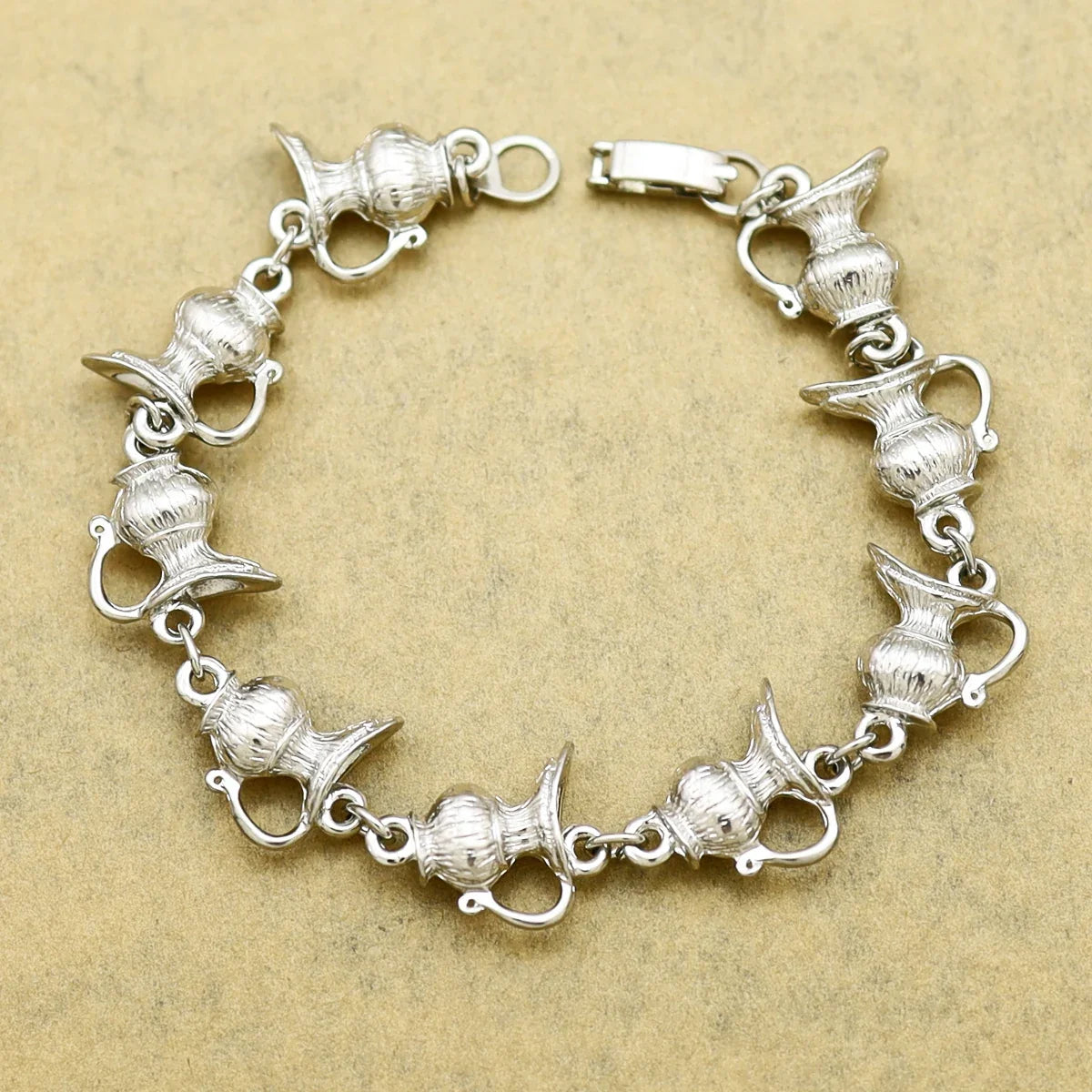 Clearance_Cat Pendant Charm Chain Link Bracelets For Women Cowgirl Cuff Bangles Fashion Jewelry Egyptian Bastet Pulseira Accesso