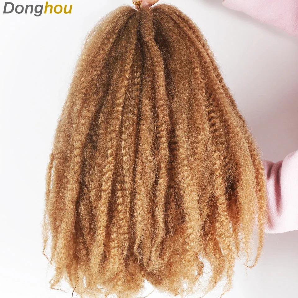 18 Inch Marley Hair for Braids | Afro Kinky Ombre | 30 Strands per Pack