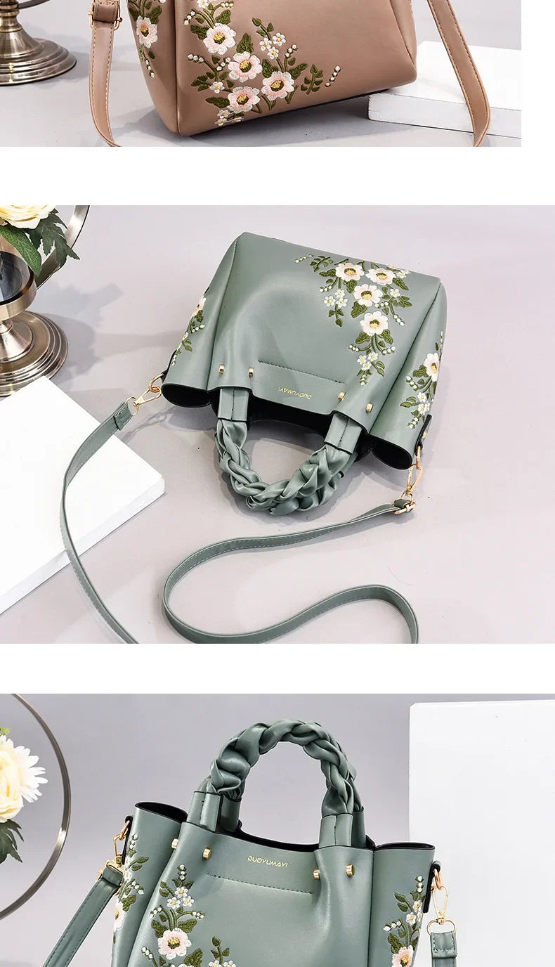 New Luxury Design Women's Pleated Tote Bag | Solid Color Underarm Handbag & Purses (Shoulder Bag, Female Retro Pouch)