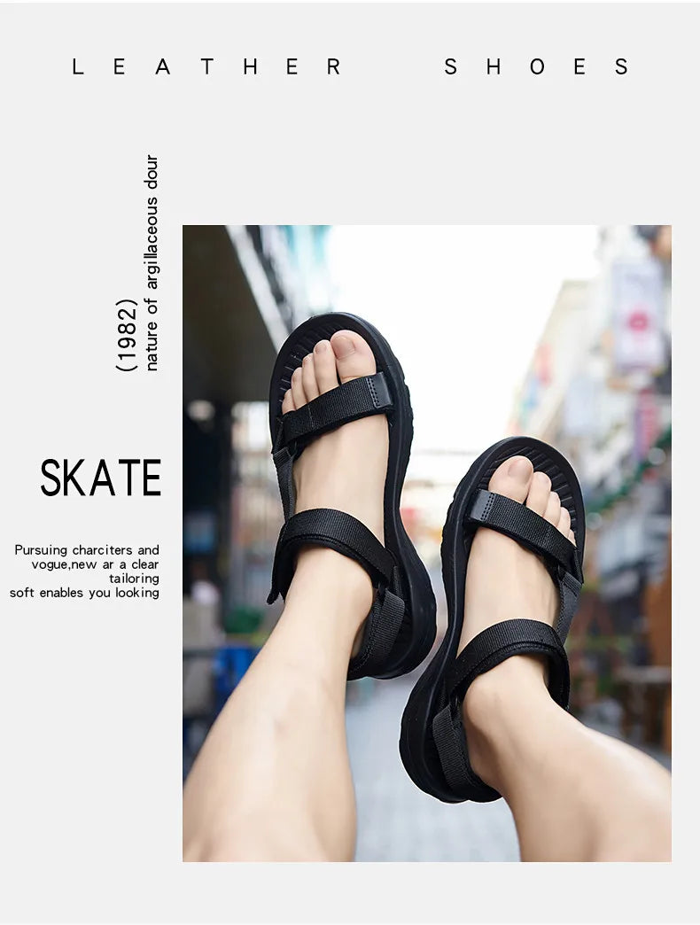 2026 New Men Sandals Non-slip Summer Flip Flops High Quality Outdoor Beach Slippers Casual Shoes Cheap Men's shoes Water Shoes