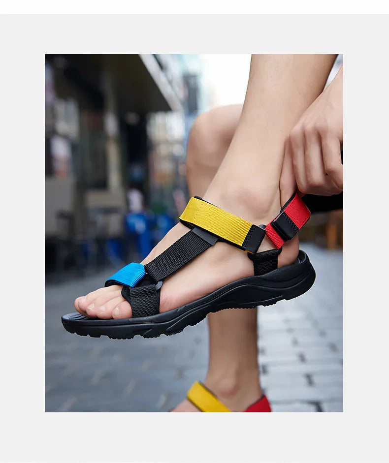 2026 New Men Sandals Non-slip Summer Flip Flops High Quality Outdoor Beach Slippers Casual Shoes Cheap Men's shoes Water Shoes