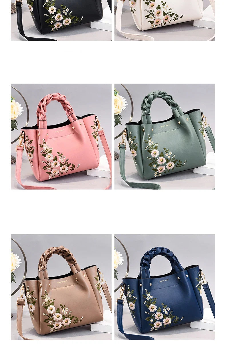 New Luxury Design Women's Pleated Tote Bag | Solid Color Underarm Handbag & Purses (Shoulder Bag, Female Retro Pouch)
