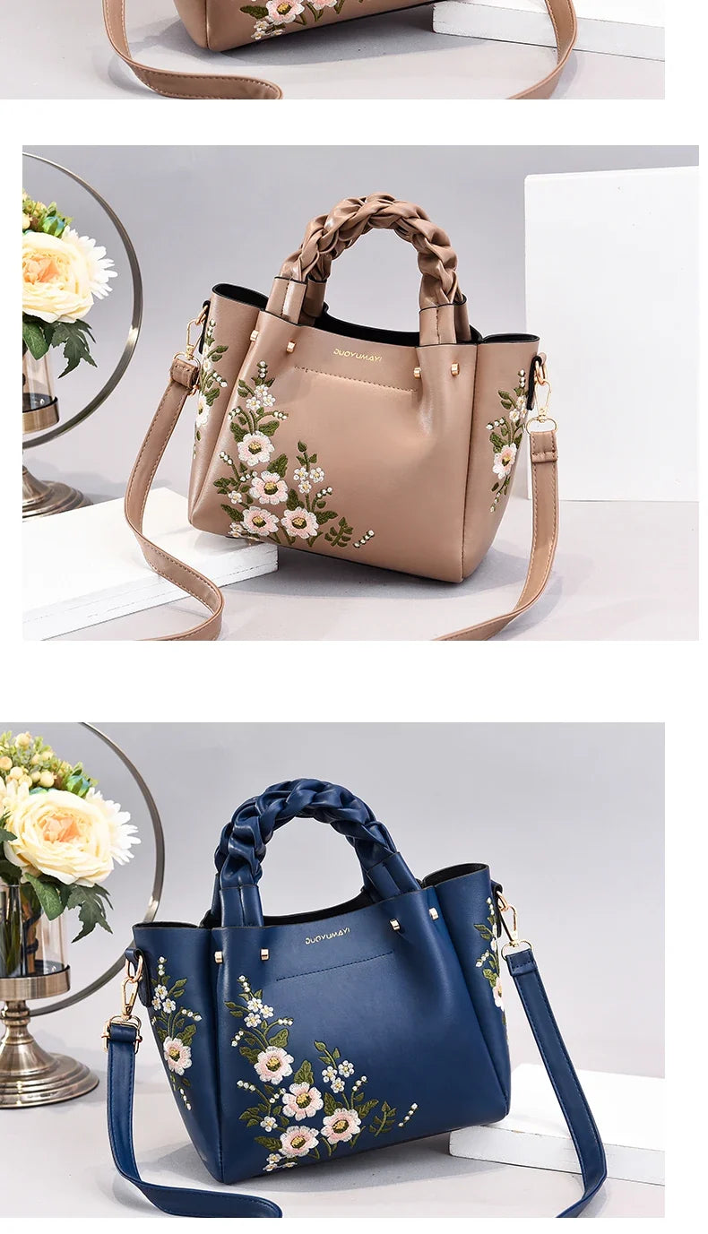 New Luxury Design Women's Pleated Tote Bag | Solid Color Underarm Handbag & Purses (Shoulder Bag, Female Retro Pouch)