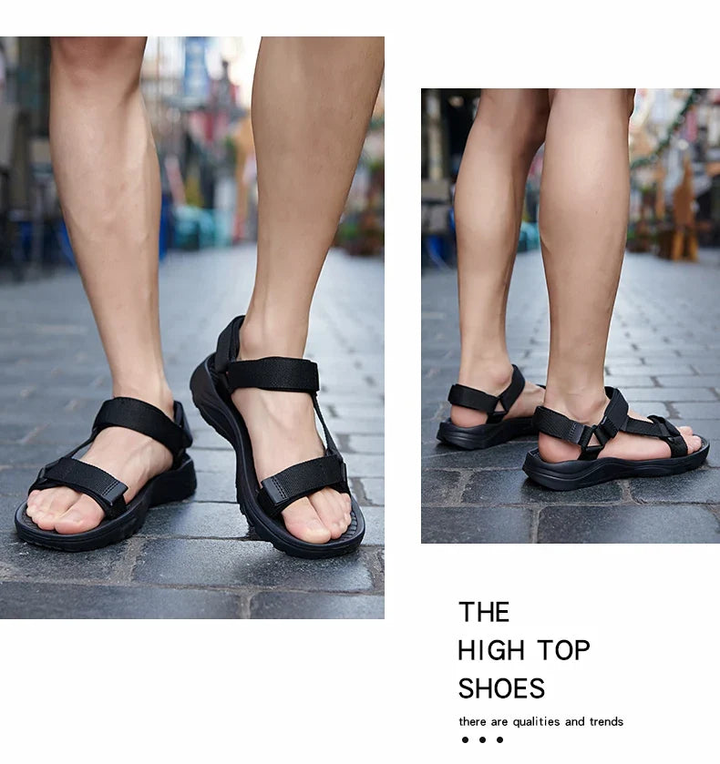 2026 New Men Sandals Non-slip Summer Flip Flops High Quality Outdoor Beach Slippers Casual Shoes Cheap Men's shoes Water Shoes