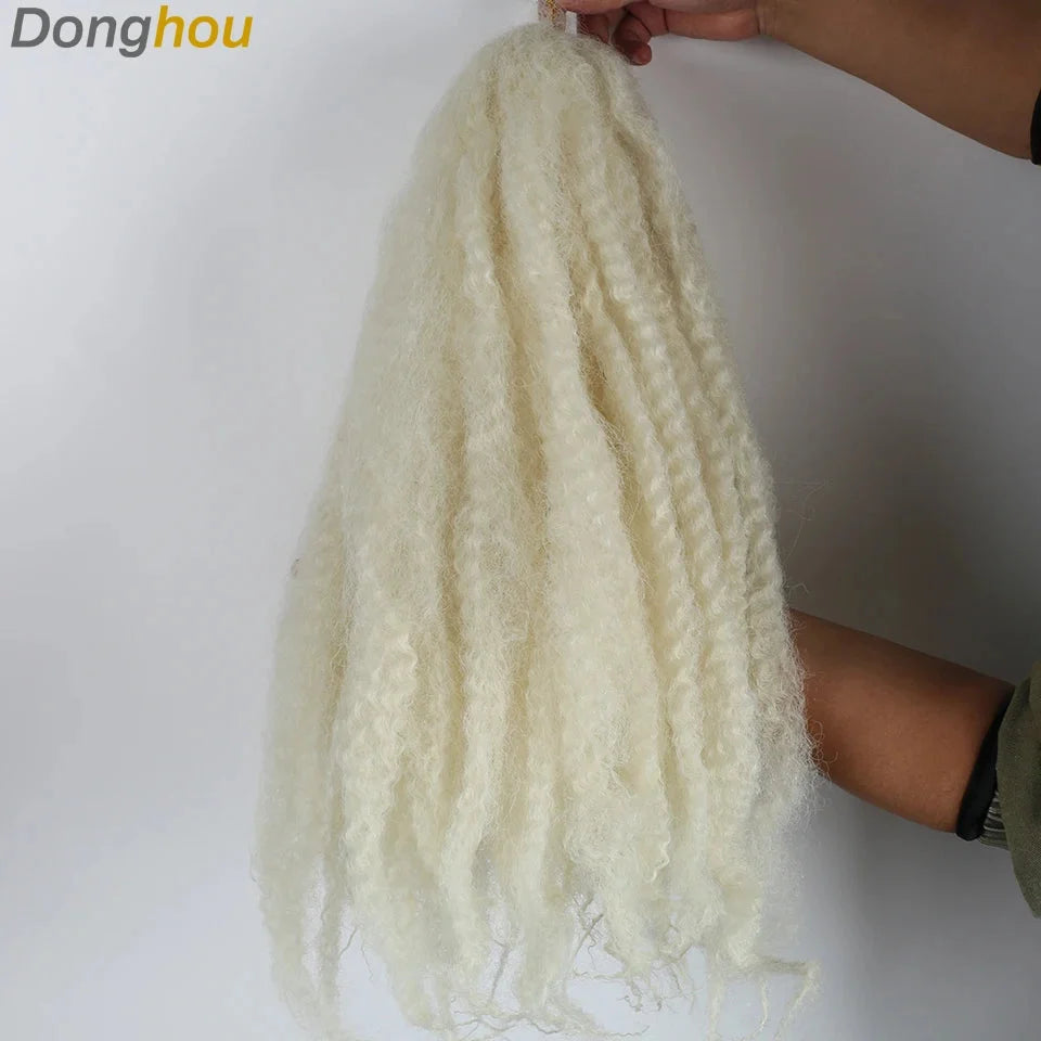 18 Inch Marley Hair for Braids | Afro Kinky Ombre | 30 Strands per Pack