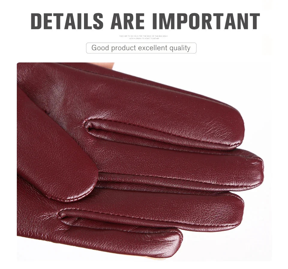 Fashion color Apparel Accessories women's leather gloves,comfortable short Women mitten,warm winter gloves women-2001