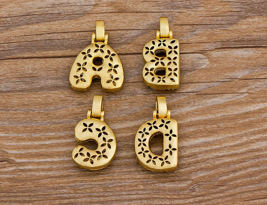Nidin Fashion Luxury 26 Letters Copper Zircon Pendant Necklace for Women Rainbow Initials Name Necklace Wedding Party Jewelry