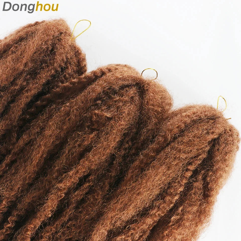 18 Inch Marley Hair for Braids | Afro Kinky Ombre | 30 Strands per Pack