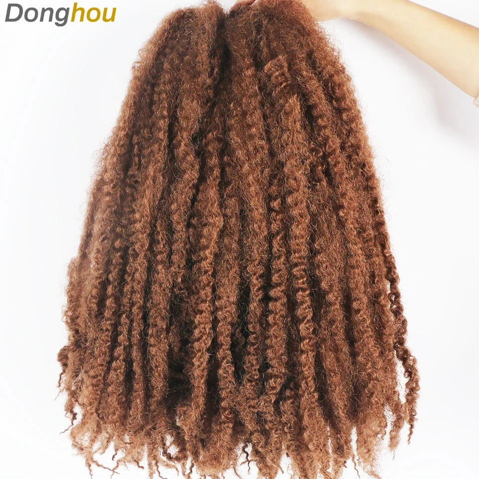 18 Inch Marley Hair for Braids | Afro Kinky Ombre | 30 Strands per Pack