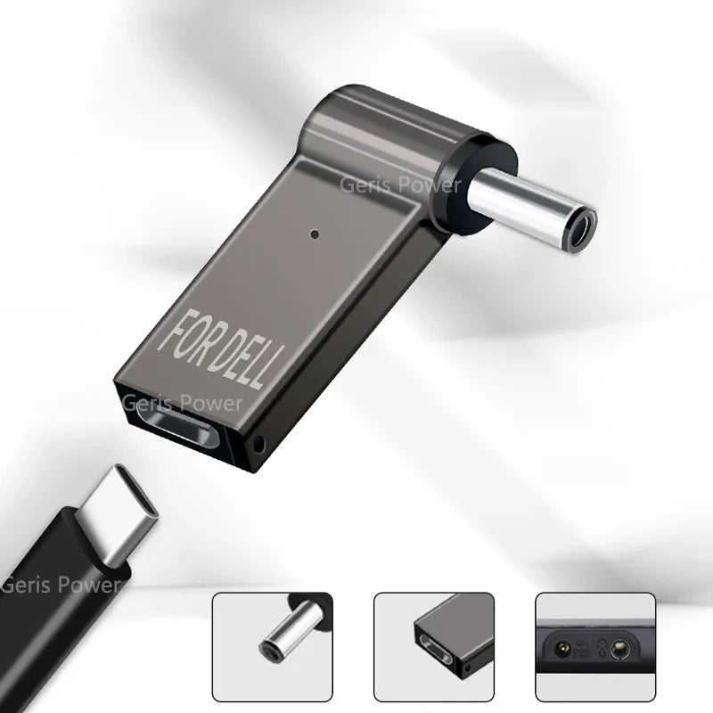 100W USB Type C Fast Charging Adapter Plug Connector Universal USB C Laptop Charger Converter for Dell Asus Hp Acer Lenovo