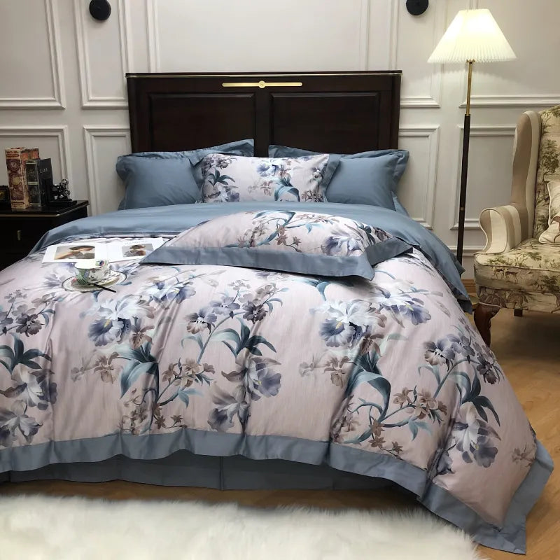 Style Loft Collection European Four-Piece Silky Bed Set