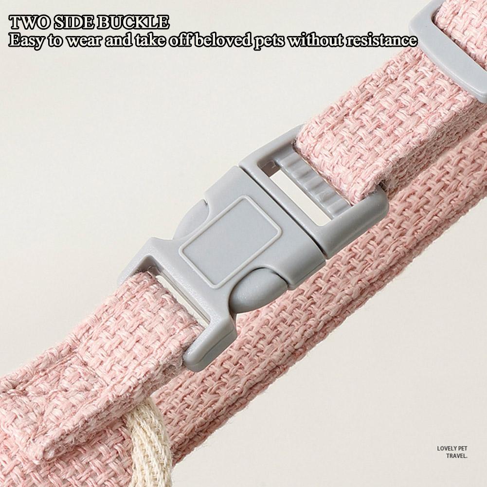 Cat Dog Harness with Lead Leash Adjustable Vest Mesh Breathable Adjustable Chest Harness Outdoor Walking Cat Pet Supplies