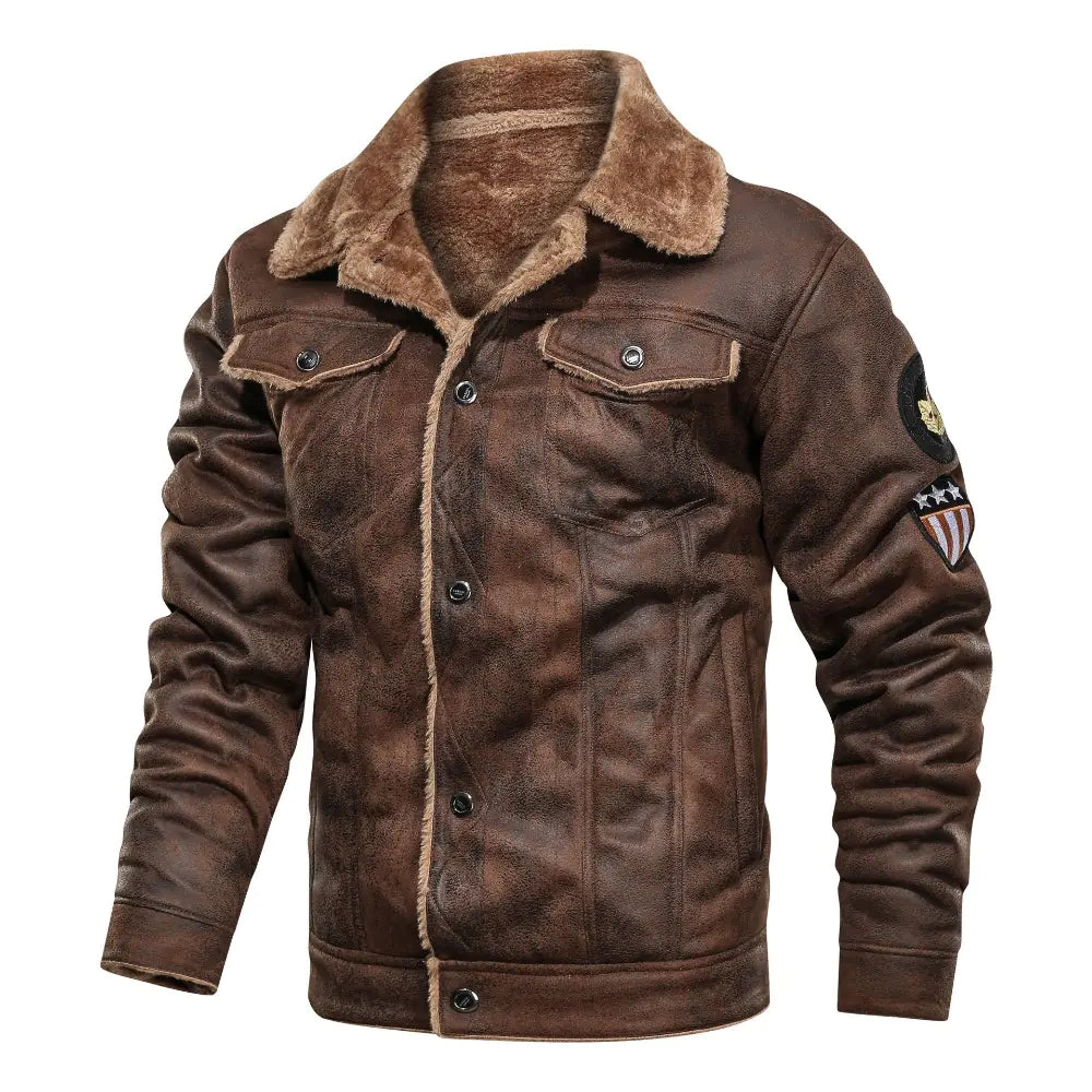 Style Loft Collection Beartooth Highway Suede Shearling Jacket