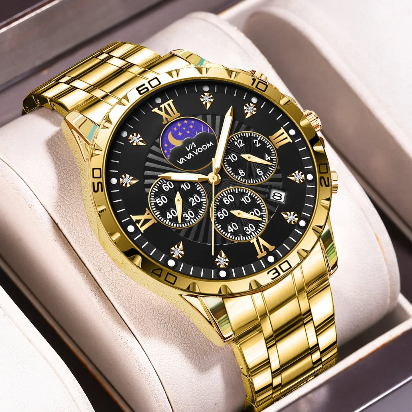 Style Loft Collection Hawthorne Luminous Calendar Quartz Watch