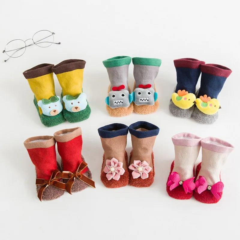 Style Loft Collection Animal Steppers Non-Slip Socks