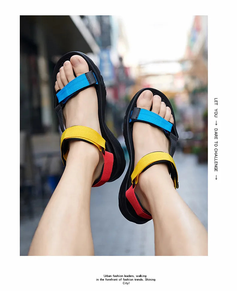 2026 New Men Sandals Non-slip Summer Flip Flops High Quality Outdoor Beach Slippers Casual Shoes Cheap Men's shoes Water Shoes