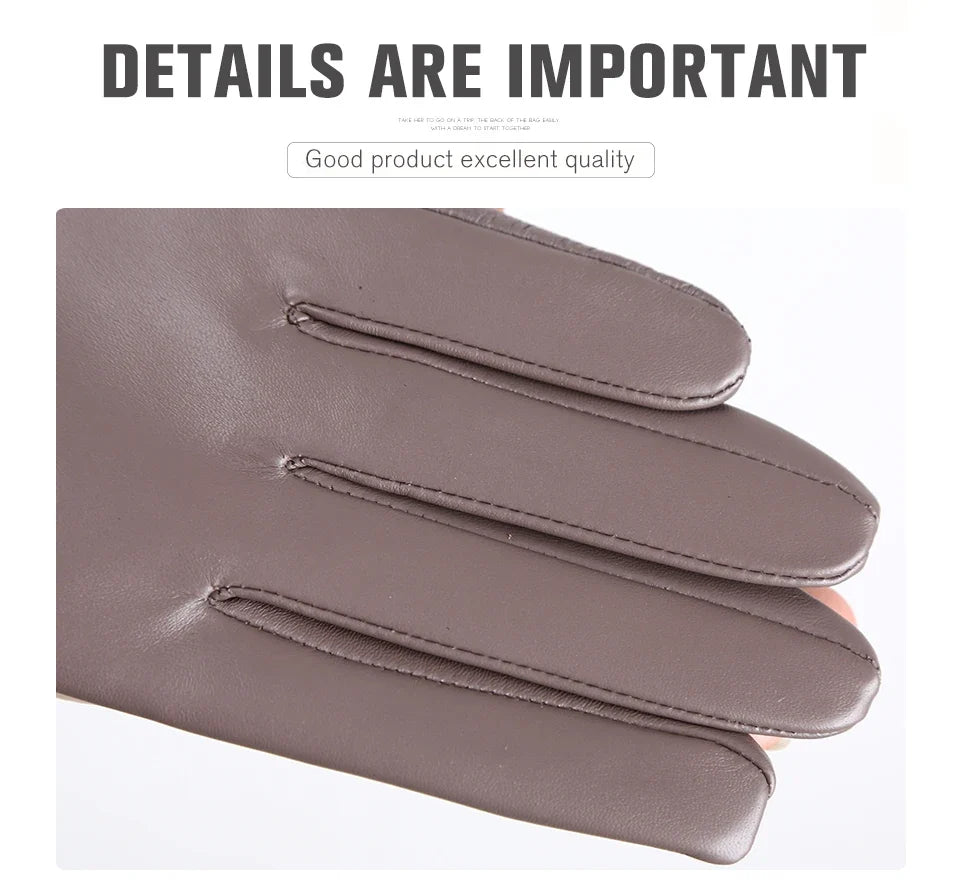 Fashion color Apparel Accessories women's leather gloves,comfortable short Women mitten,warm winter gloves women-2001