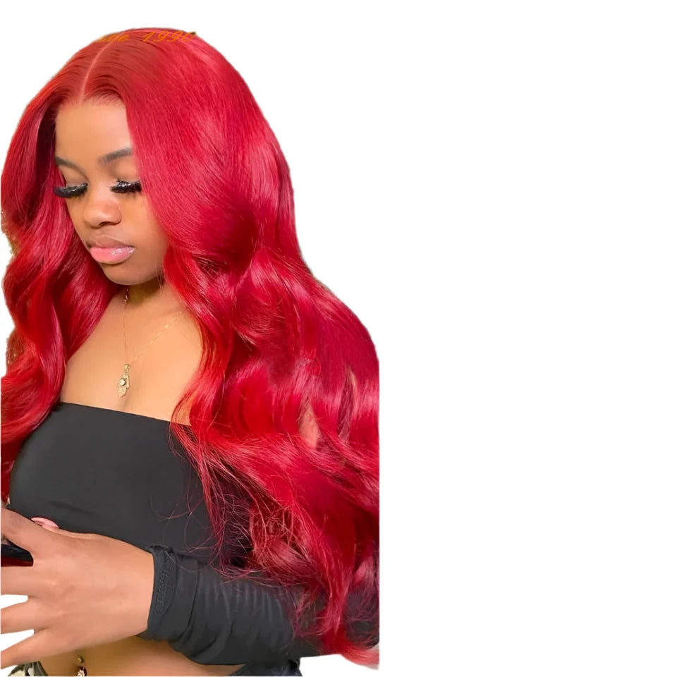 Rebecca Oxblood Red Body Wave Bundles with Closure | 3 Brazilian Remy Human Hair Weave & Closure Set