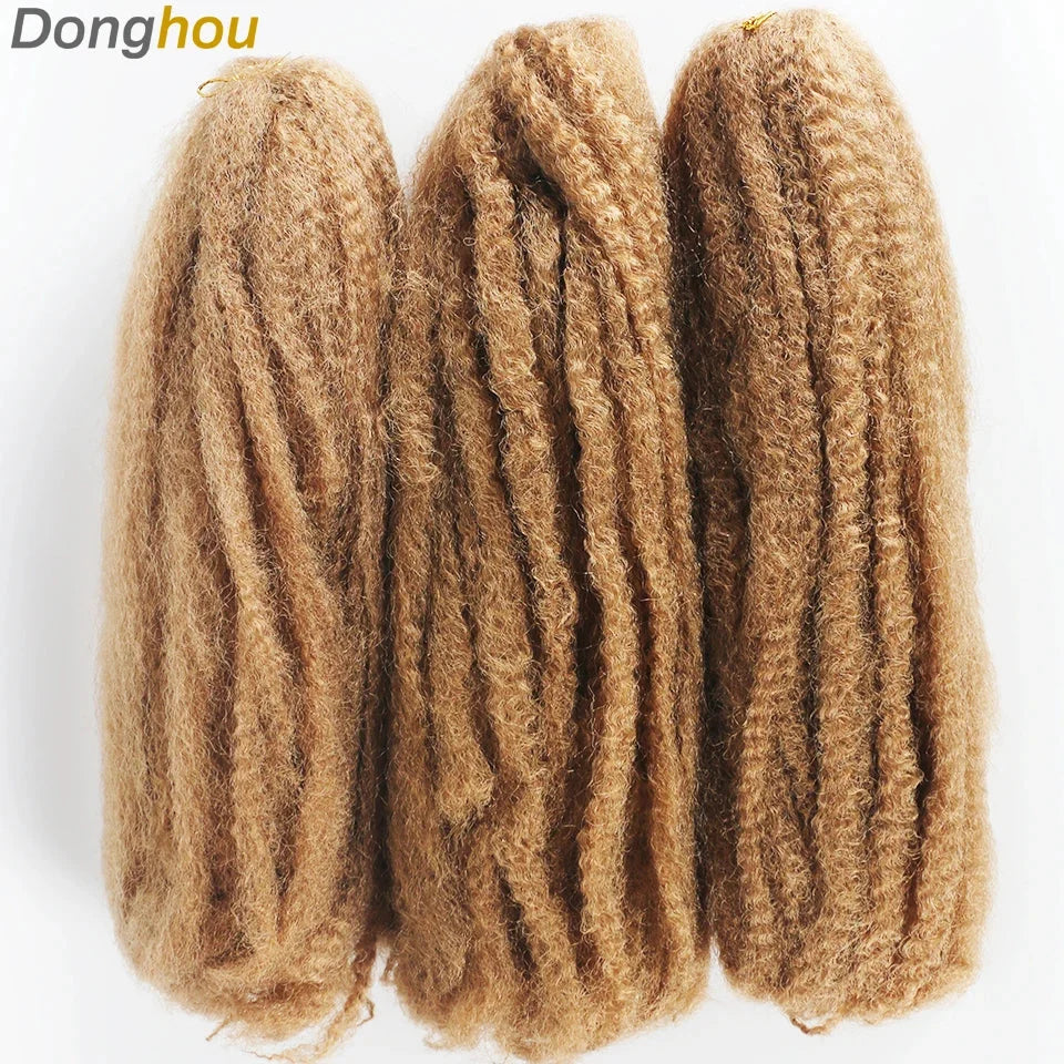 18 Inch Marley Hair for Braids | Afro Kinky Ombre | 30 Strands per Pack