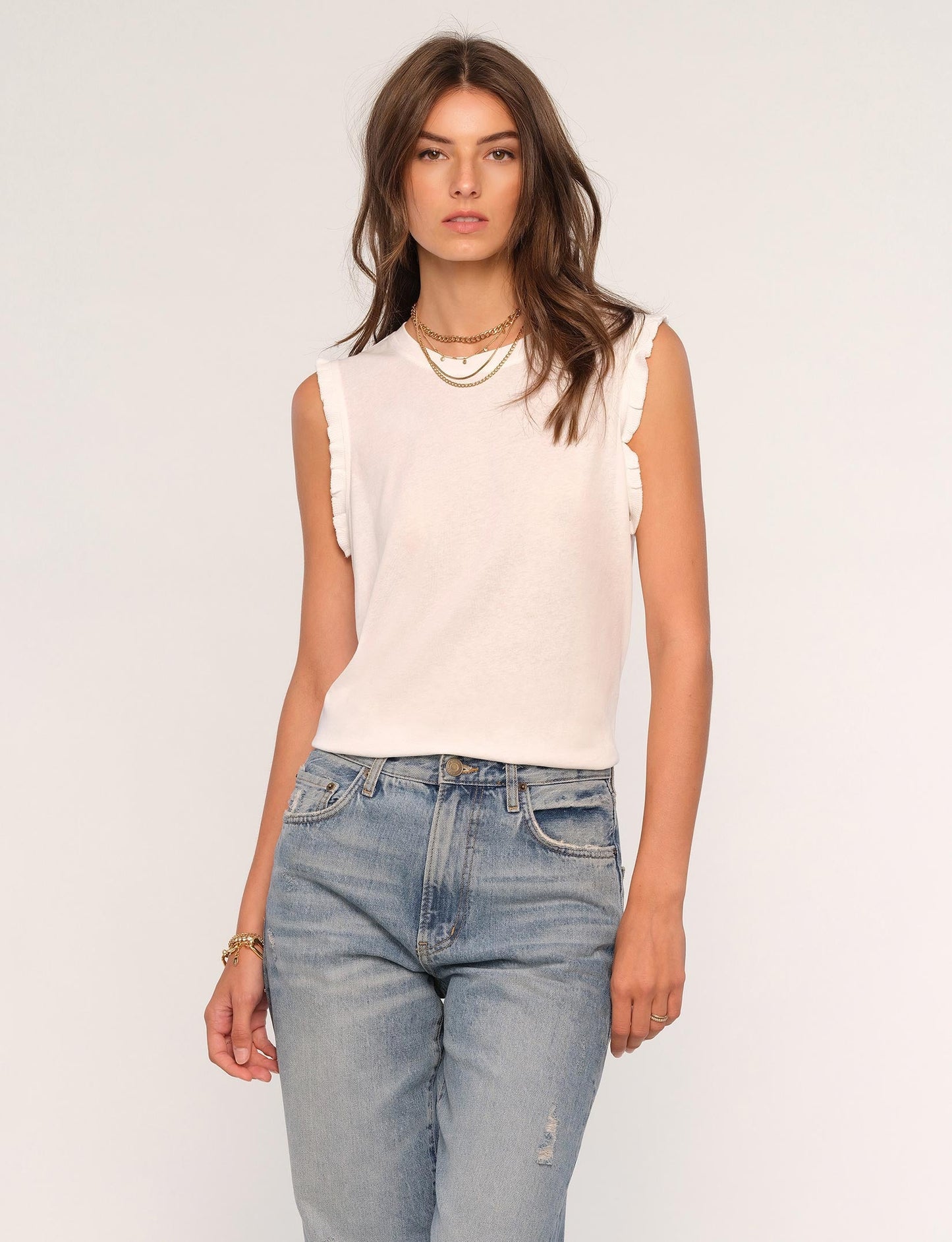 Meline Top Eggshell
