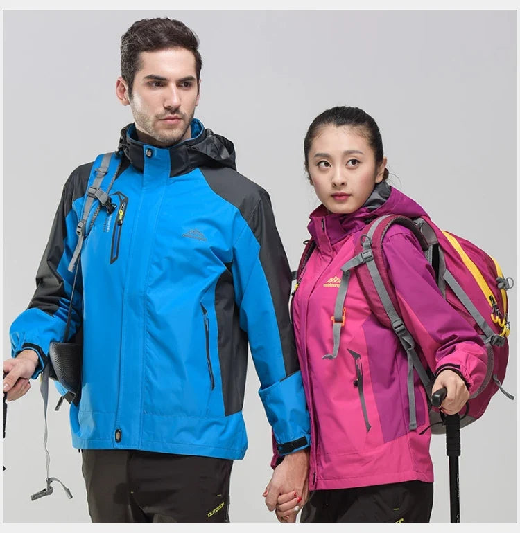 TRVLWEGO Women's Waterproof Hiking Jacket Windproof Windbreaker Camping Hunting Climbing Trekking Fishing Coat Outdoor Clothing