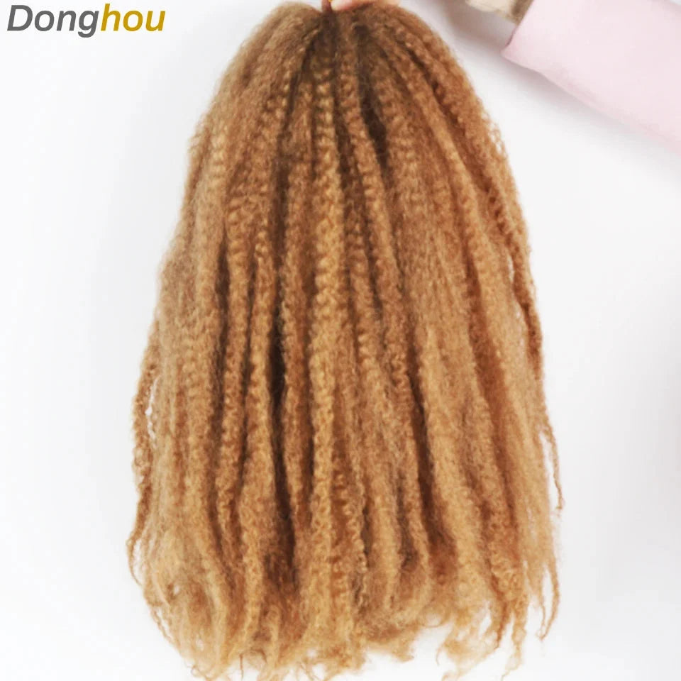 18 Inch Marley Hair for Braids | Afro Kinky Ombre | 30 Strands per Pack