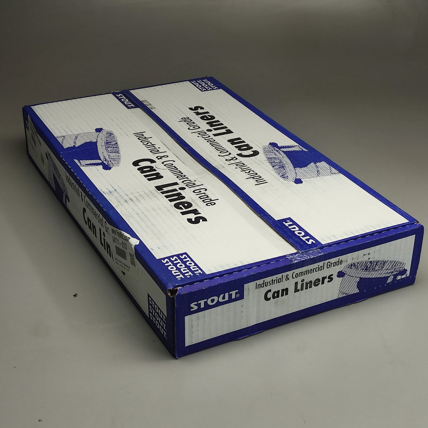 STOUT COMMERCIAL (100 BAGS) 65 Gallon 1.5MIL CAN LINERS 50" X 51" T5051B15