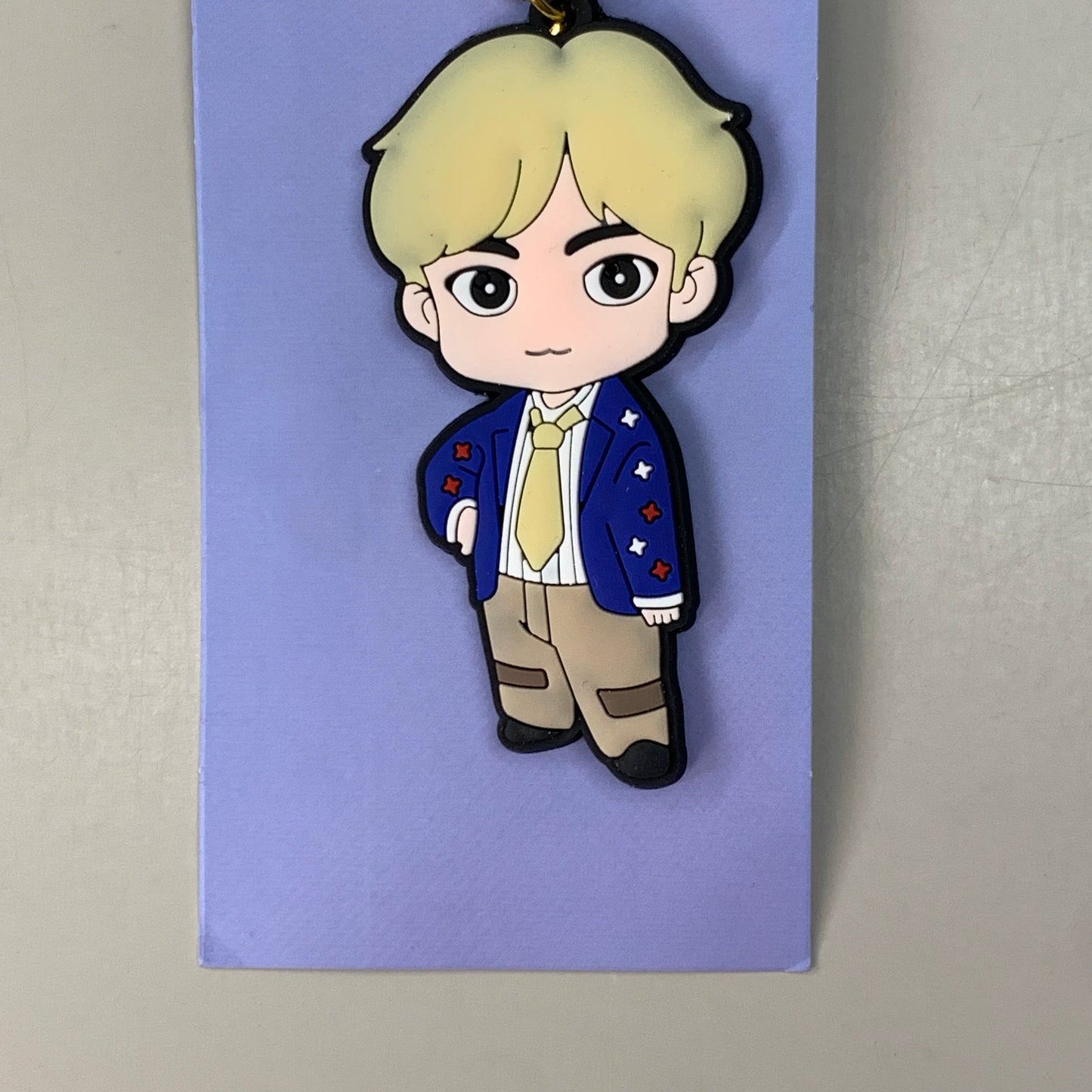 BTS 3-PACK! Kpop Korean Tag Keychain Figures of BTS Members V, Jungkook & Jin (New)