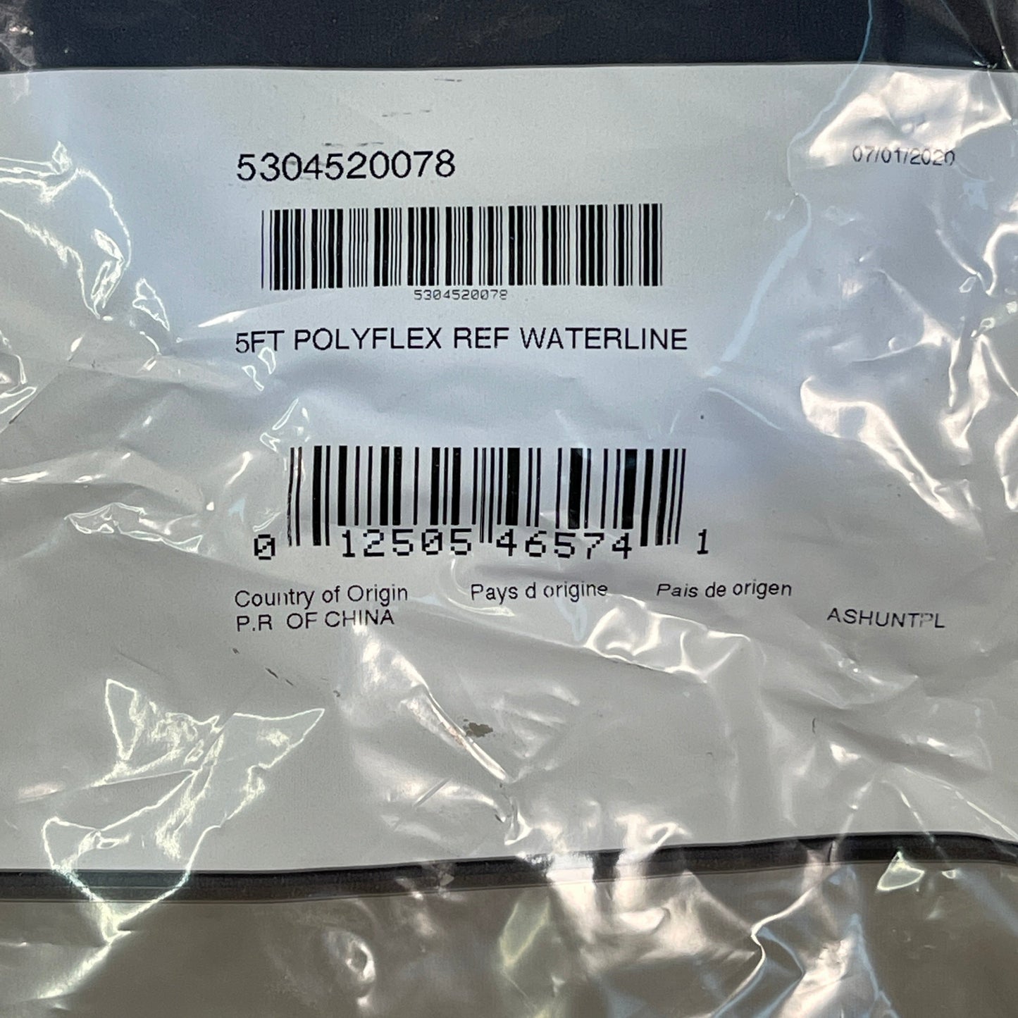 ELECTROLUX Smart Choice 5 ft Polyflex Ice Maker Connector Waterline Blue 5304520078 (New)