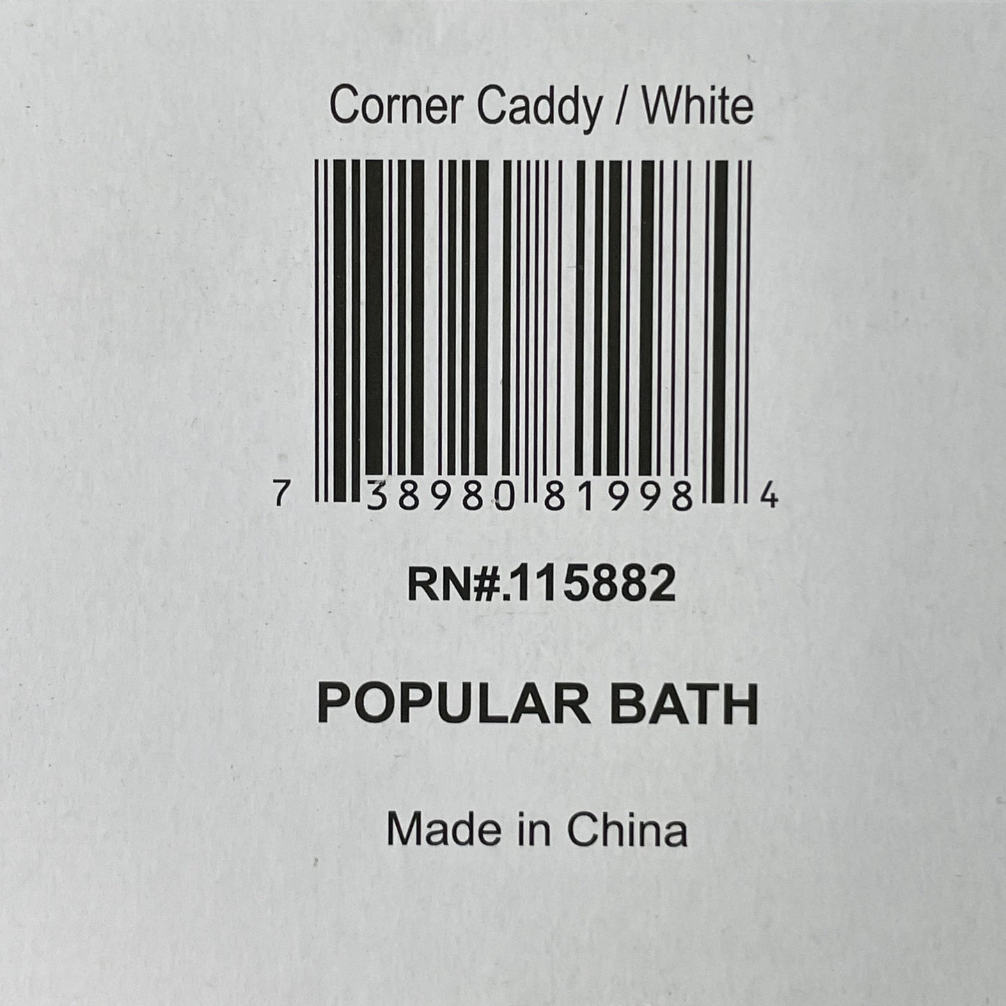 ZA@ SHOWER CADDY 4 Tier Bathroom Corner Rust-Proof Tension Pole 819984 (New)