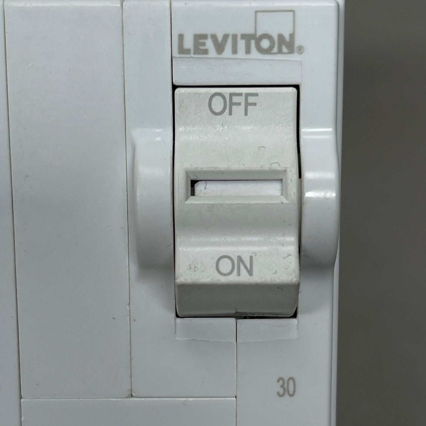 LEVITON 30A 2-Pole Plug-In Circuit Breaker 120/240V White 200-LB230-T (New)